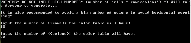 Parcel Practical terrace HTML Color Table Generator | The Wanderer